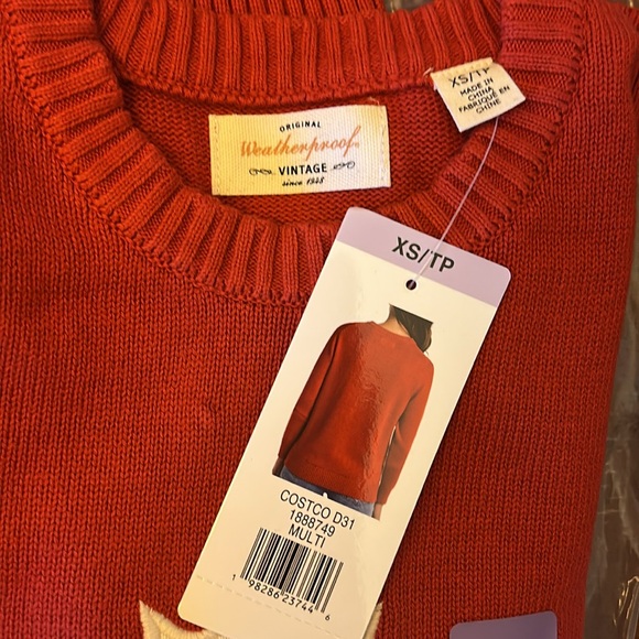 Costco Weatherproof Red Maple Leaf Sweater Size XS - Picture 2 of 4